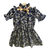 Vestido flores beige