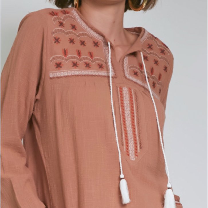 Blusa María canela