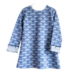 Vestido Gris Con Puños