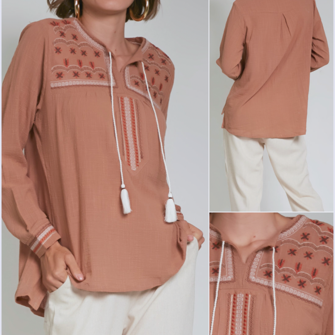 Blusa María canela