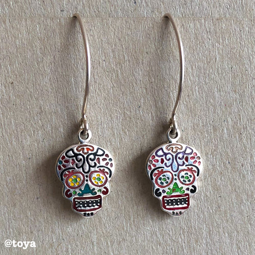 Calavera aretes