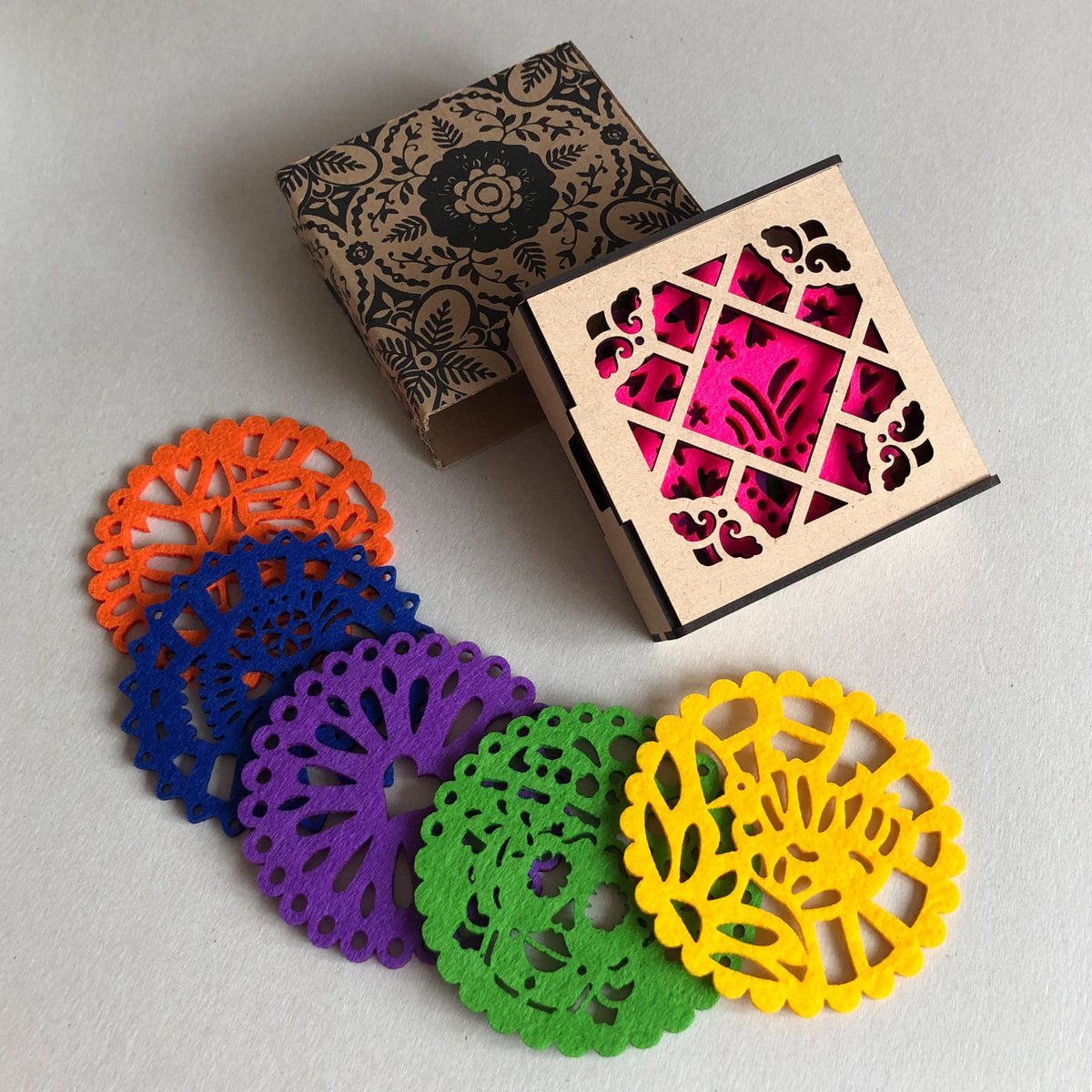 Portavasos Papel picado