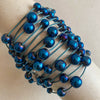 Brazalete cueritos y bolas azules